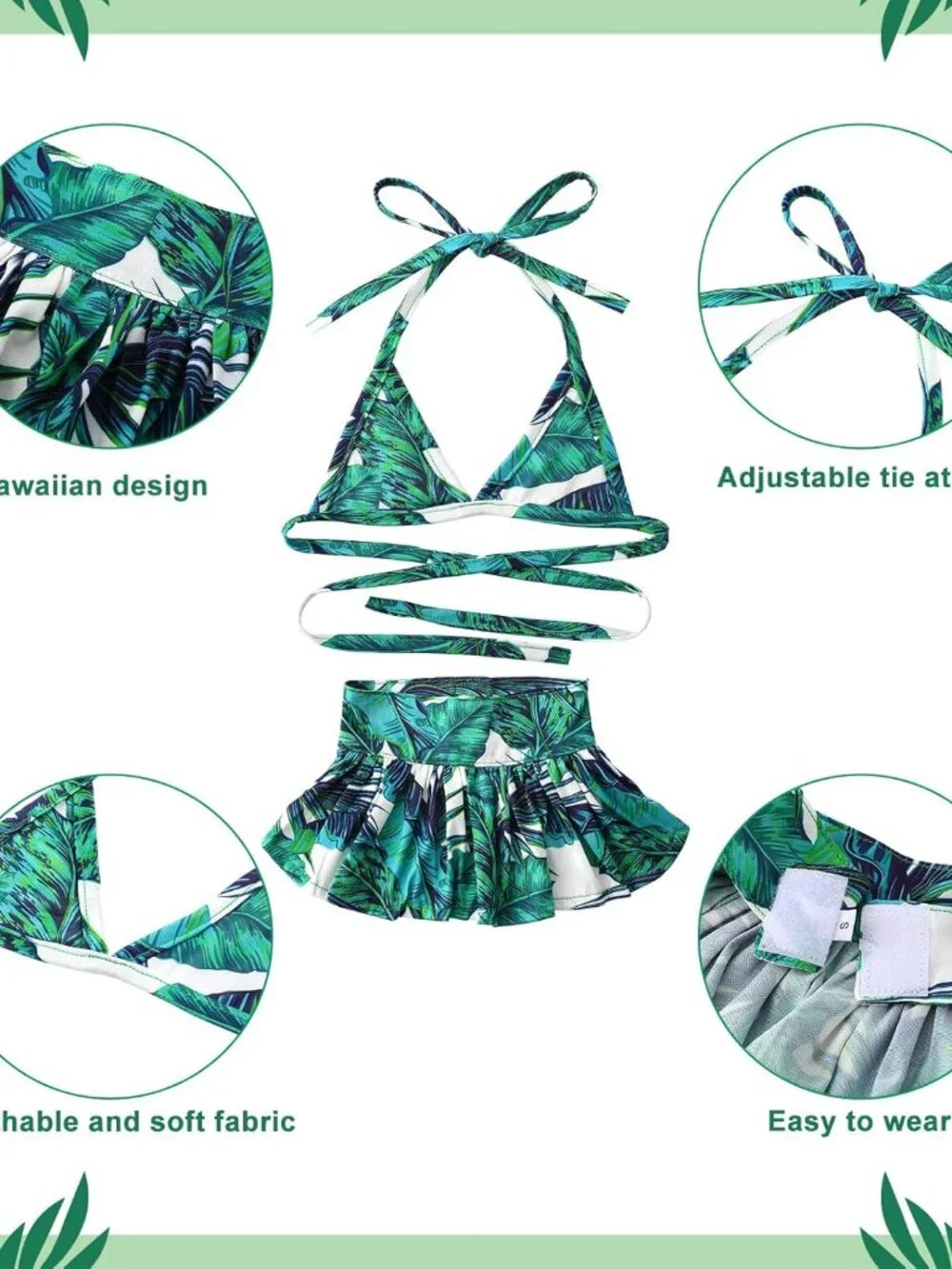 Amylove 4 Pack Small Dog Bikini Summer Bathing Suits for Puppy Doggies Swimsuit